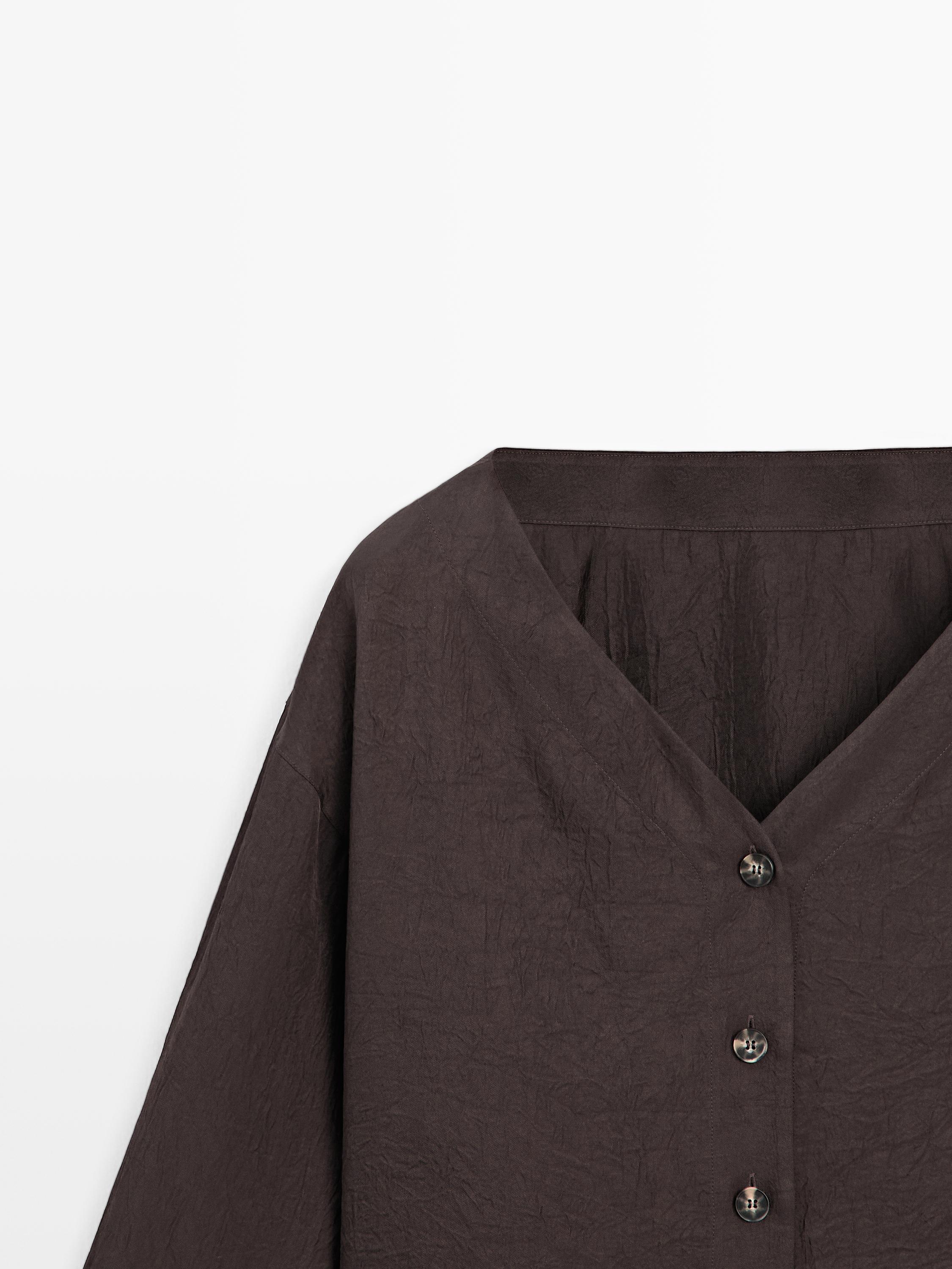 Blouse fluide avec boutons